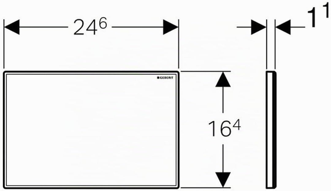 Geberit 115.768.11.1 – Deckel Rollo Sigma, Alpine Weiss, Weiss