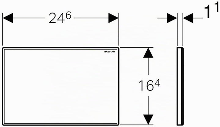 Geberit 115.768.11.1 – Deckel Rollo Sigma, Alpine Weiss, Weiss