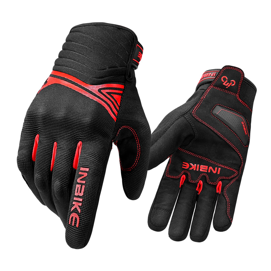 INBIKE Winter Motorradhandschuhe Wasserdicht Warm Winddicht mit Harter Schutz Motocross Motorrad Han