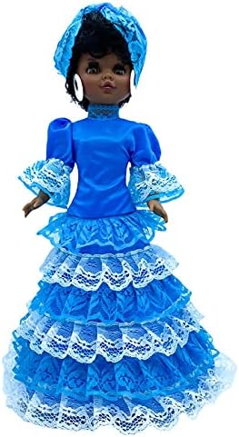 Religiosa Santera Göttin Yemaya Kleid, Blau, für Puppen-Kollektion Sintra, Simona, Mari's, Pepa's od