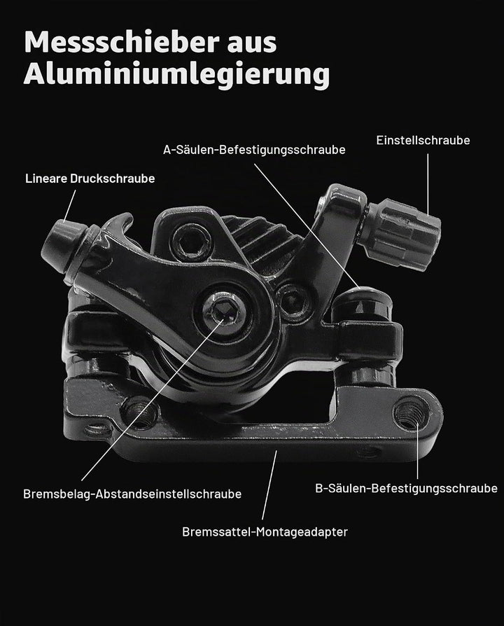 Bremssattel für Scheibenbremsen, kompatibel mit Kukirin G2 Max / G2 Pro Elektro-Scooter, die mechani