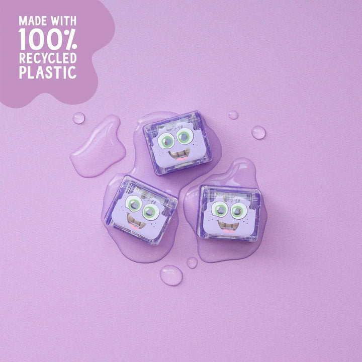 Glo Pals Lila Leuchtwürfel, 4er-Set, Wasserspielzeug mit Leuchteffekt Lumi - Purple, Lumi - Purple