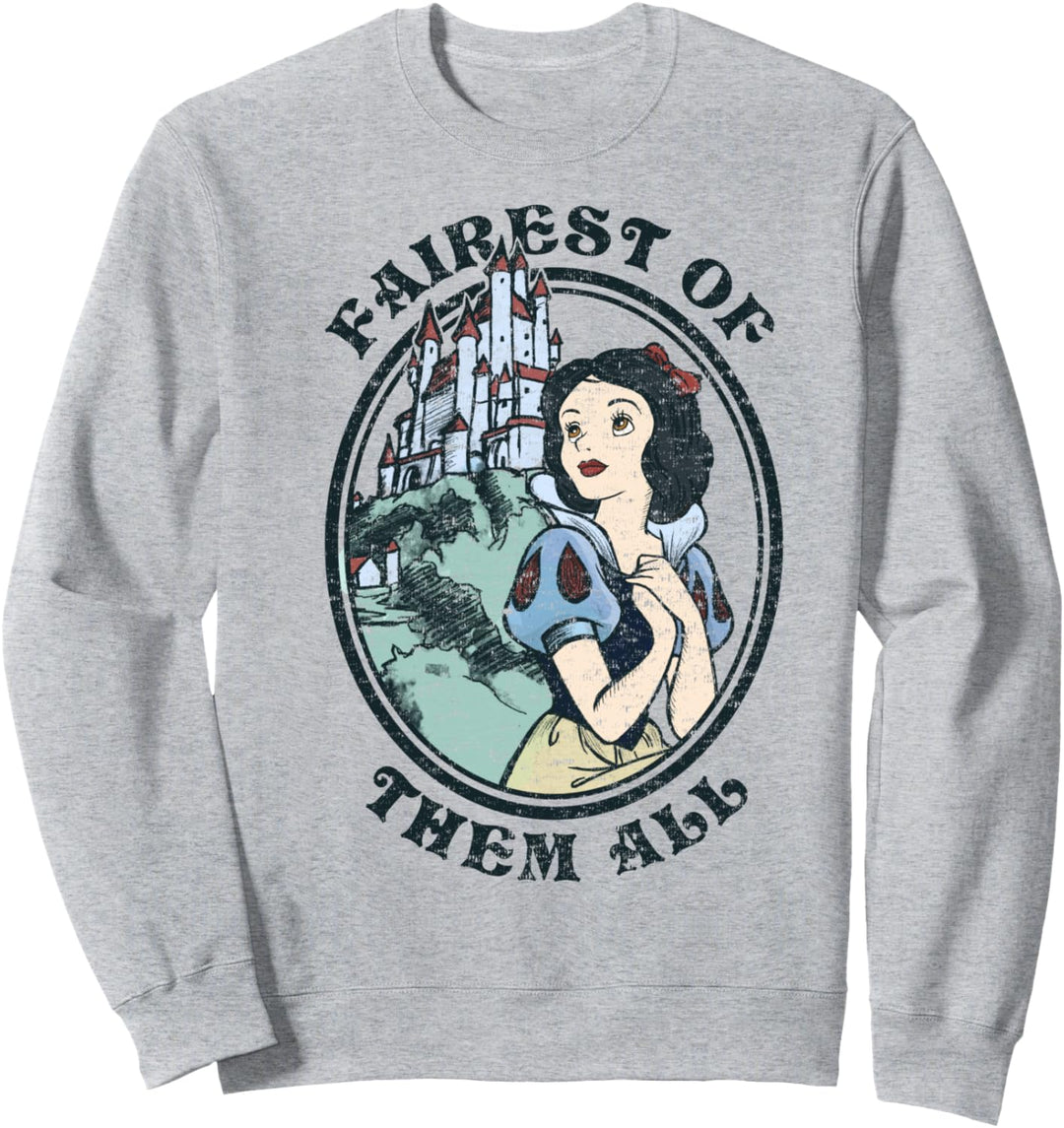 Disney Snow White Fairest Of Them All Vintage Portrait Sweatshirt