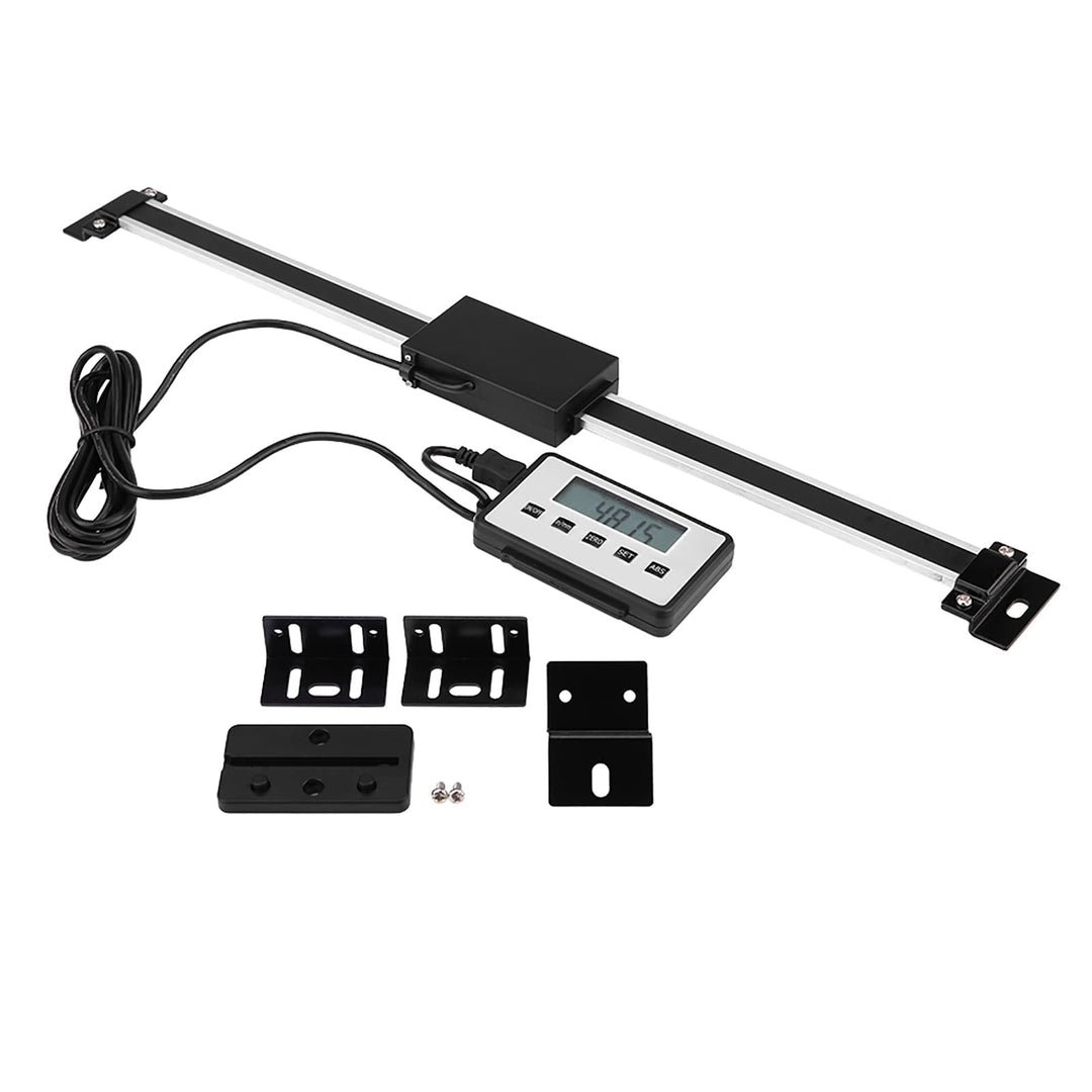 0-300mm LCD Digitalanzeige Drehbank Linearmassstab mit Montagezubehör für Fräsmaschinen Drehmaschine