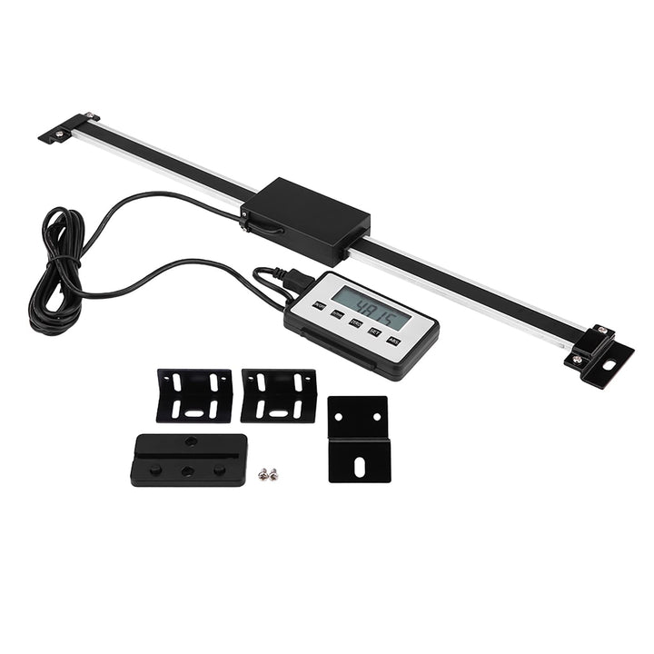 0-300mm LCD Digitalanzeige Drehbank Linearmassstab mit Montagezubehör für Fräsmaschinen Drehmaschine
