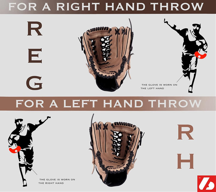 JL-115 – Baseball-Handschuh, Outfield rot, rot