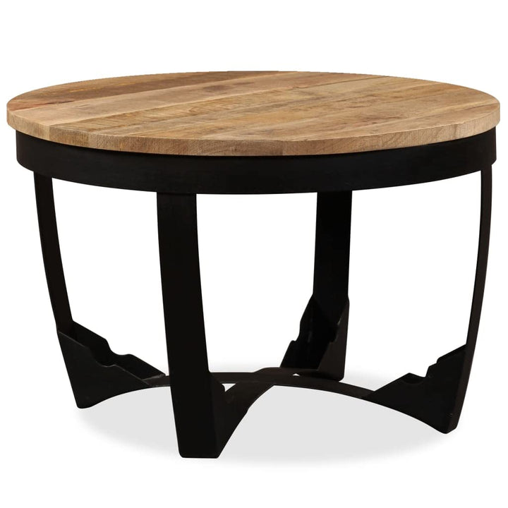 vidaXL Couchtisch Massivholz Kaffeetisch Wohnzimmertisch Beistelltisch Sofatisch Rund Tisch Wohnzimm