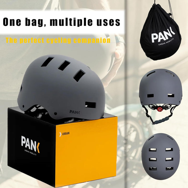 PANK Premium Urban Fahrradhelm Herren Damen Skaterhelm BMX E-Scooter Skateboard Scooter Inlineskates