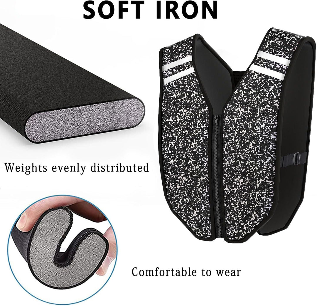 PROIRON Gewichteweste mit Reissverschluss,Wasser Abwaschbare Trainingsweste, Weighted Vest mit Siche