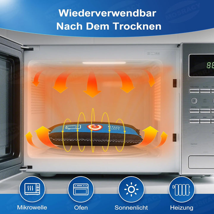 MOSRACY Luftentfeuchter Auto 2x400g, Wiederverwendbarer Auto Entfeuchter Beutel, Gegen Kondenswasser