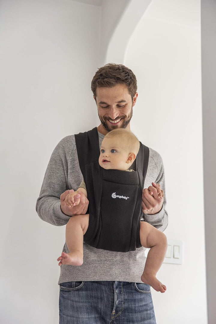 Ergobaby Babytrage für Neugeborene ab Geburt Extra Weich, Embrace Bauchtrage Baby-Tragetasche Ergono