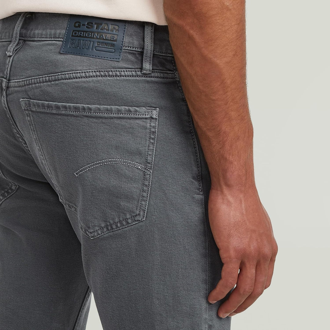 G-Star Raw Herren Jeans Mosa Straight Jeans 26W / 30L Mehrfarben (India Ink/Folkstone Gray Double Dy