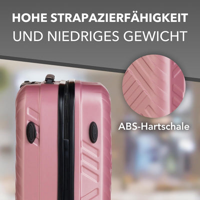 Xonic Design Boardcase Reisekoffer - Hartschalen-Koffer mit 360° Leichtlauf-Rollen - hochwertiger Ka