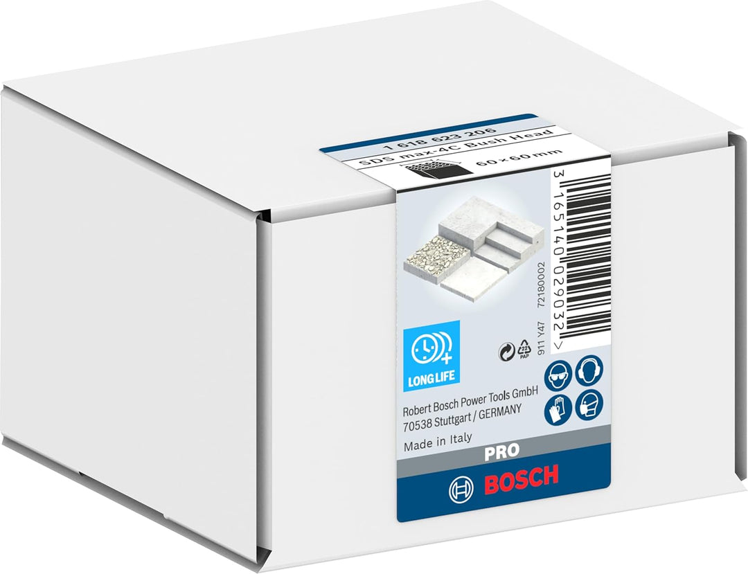 Bosch 1x PRO SDS max-4C Bush Head (für Beton, Ø mm, Professional Zubehör Bohrhammer, Abbruchhammer)