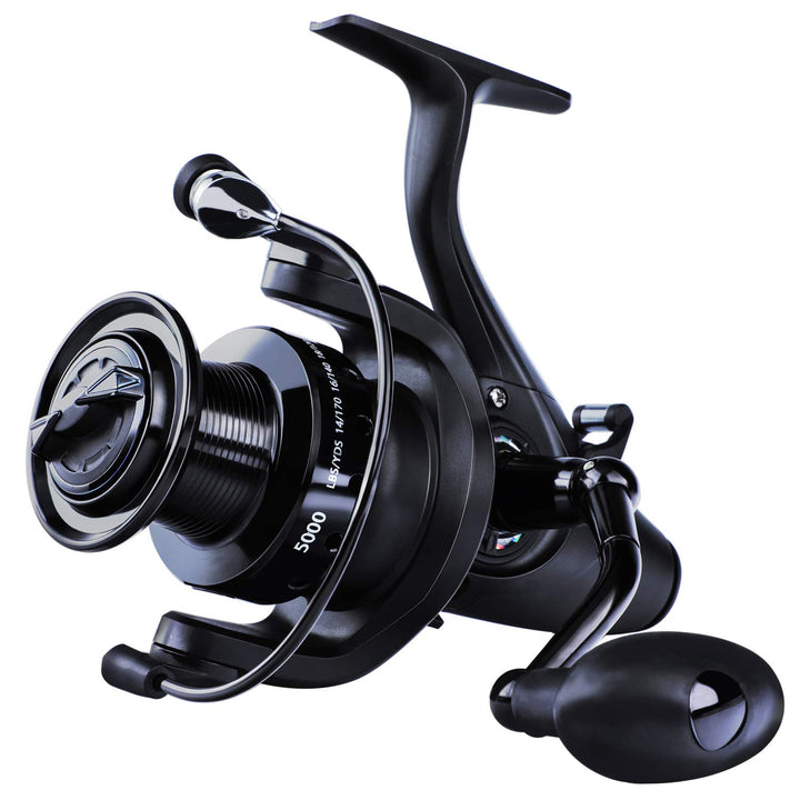 Sougayilang Karpfenrolle Ultra Smooth Powerful Spinning Angelrolle 28LBS Drag Power 12 + 1BB Metallk