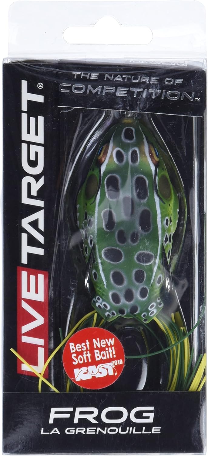 LIVE TARGET Livetarget Hollow Body Frog 2-5/8" Grün / Gelb, 2-5/8" Grün / Gelb