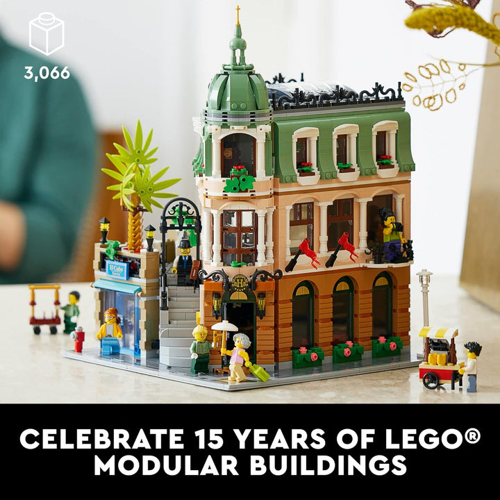 LEGO Boutique Hotel 10297 Building Kit; Make a Detailed Displayable Model Hotel Packed with Surprise