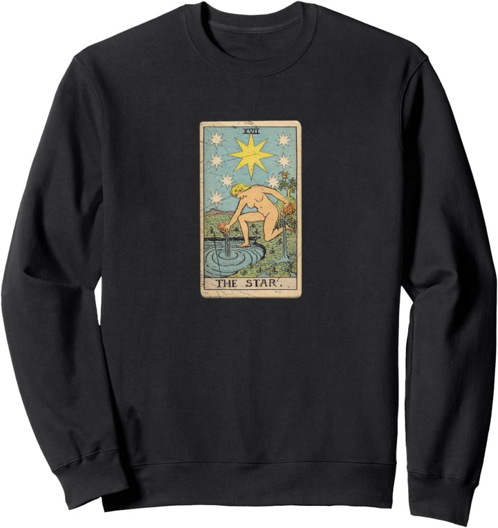 The Star Tarot Occult Gothic Grunge Satan Devil Vintage Sweatshirt