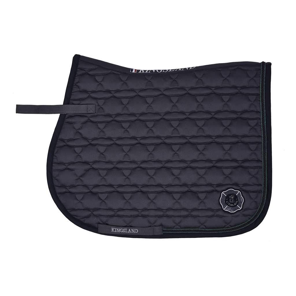 Kingsland Schabracke KLkenai Sattelunterlage mit Seidenkordel Form Dressur Dressur grau, Dressur gra