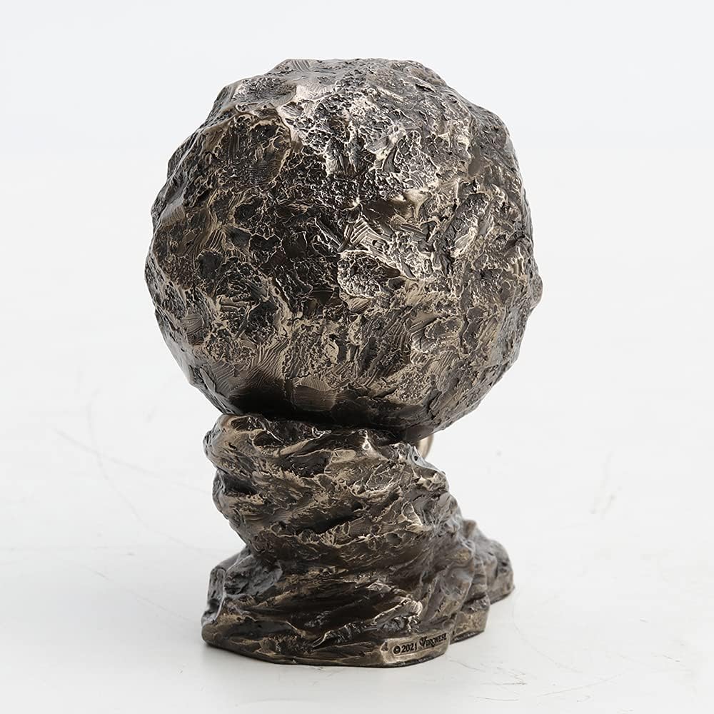 Veronese Design Sisyphus Rolling The Boulder Cold Cast Bronzed Resin Griechische Römische Skulptur S