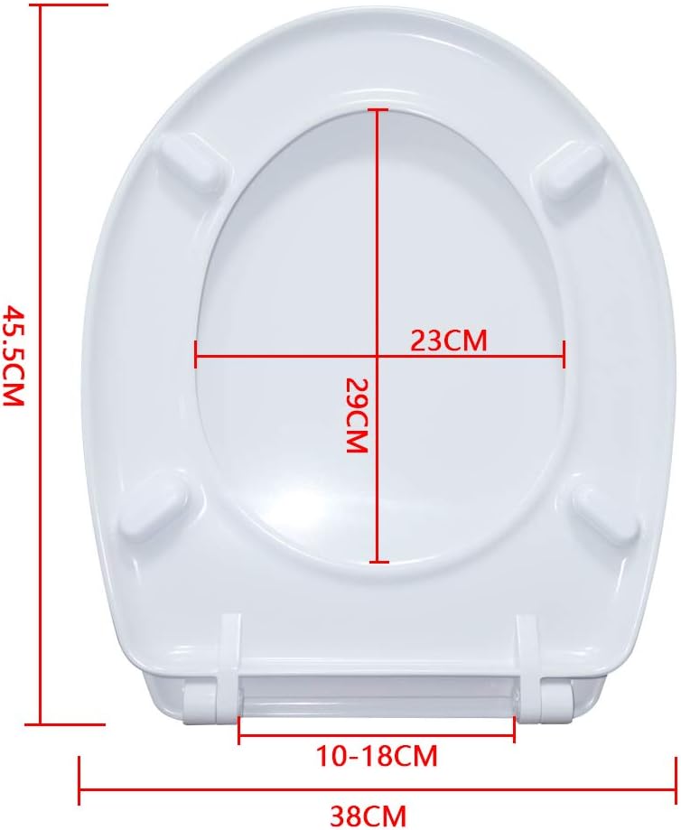 LARS360 Toilettendeckel WC Sitz mit Absenkautomatik aus Duroplast und Edelstahl, Antistatisch Antiba