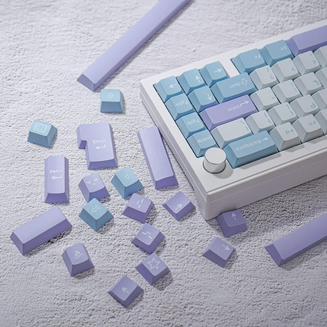 172 Tasten Double Shot Tastenkappen Cherry Profile Illusion Keycaps Fit for 61/64/87/104/108 Cherry