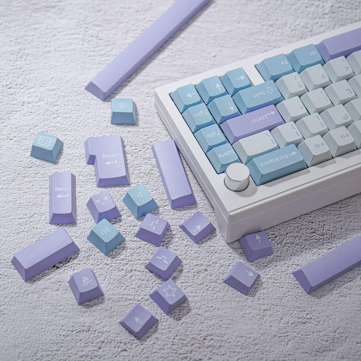 172 Tasten Double Shot Tastenkappen Cherry Profile Illusion Keycaps Fit for 61/64/87/104/108 Cherry