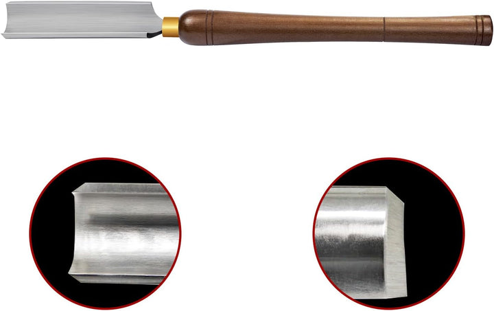 DEEFIINE Drechseleisen Set, HSS Drechselmesser im Holzkoffer, Drechselwerkzeug für Holz, 2 Zoll HSS
