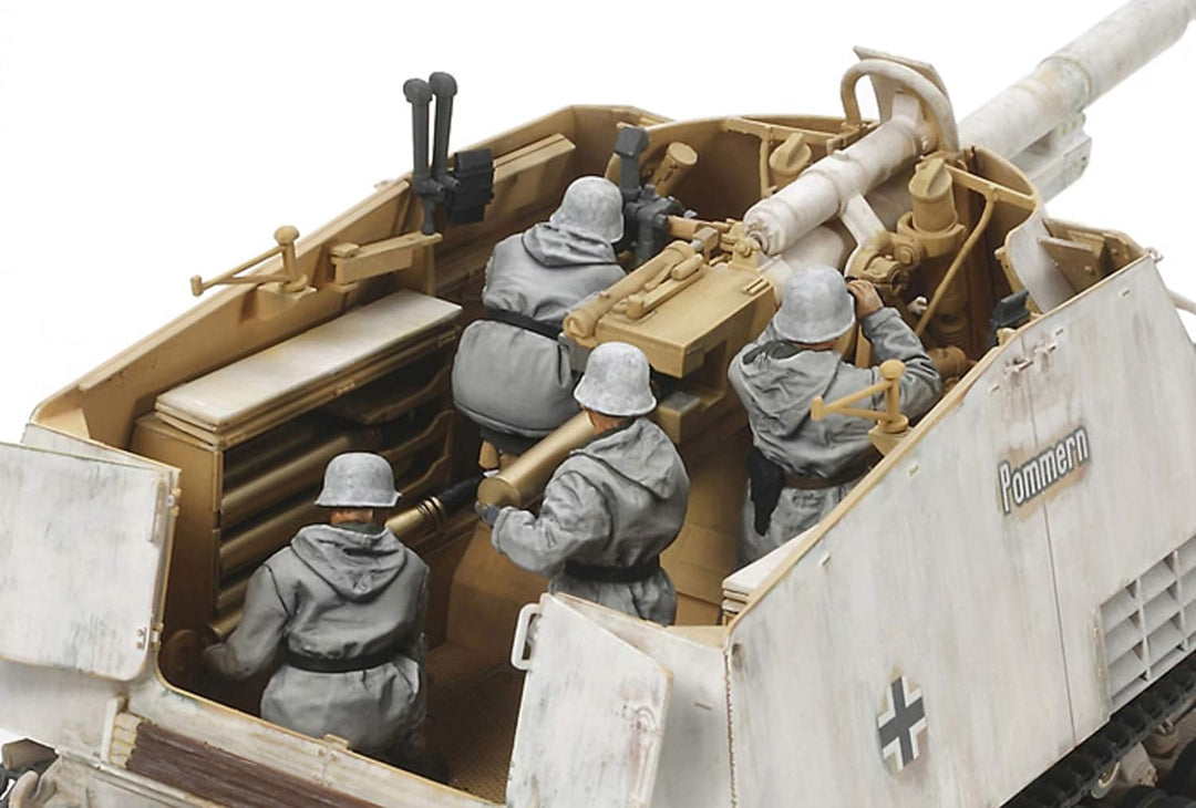 Tamiya 35335 1:35 Deutscher Panzerjäger Nashorn (4), Modellbausatz,Plastikbausatz, Bausatz zum Zusam