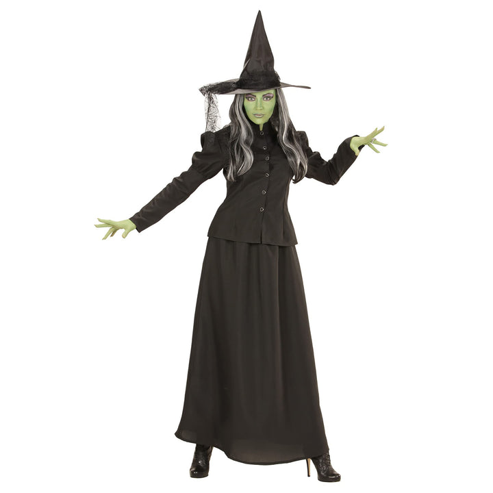 Widmann - Kostüm Märchenhexe, Jacke, Rock, Hut, Hexe, Märchen, Halloween, Mottoparty, Karneval, S