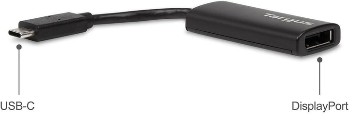 Targus ACA932EUZ USB-C-an-DisplayPort-Adapter - Schwarz, DisplayPort