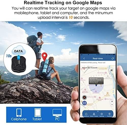 TKMARS Mini GPS Tracker Ohne ABO GPS Tracker Klein für Auto, Kinder, Koffer, Fahrrad，Dokumentation，1