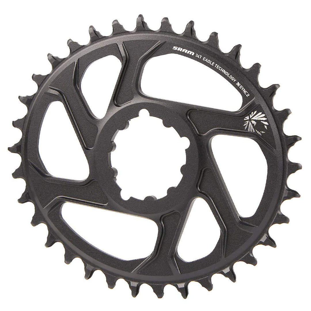 Sram X-Sync2 Eagle Boost Kettenblatt (34 Zähne | 12-Fach | Alu | Offset 3mm | DM) Schwarz, Schwarz