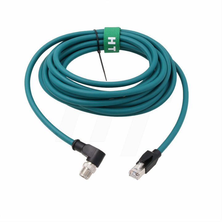 HangTon M12 Ethernet 8 Pin X Code RJ45 CAT7e GigE Kabel für Basler Cognex Industriekamera Sensor Hig
