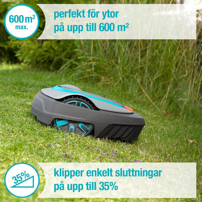 Gardena Mähroboter SILENO City 600 qm SE-Version 600m2 SE Bluetooth, 600m2 SE Bluetooth