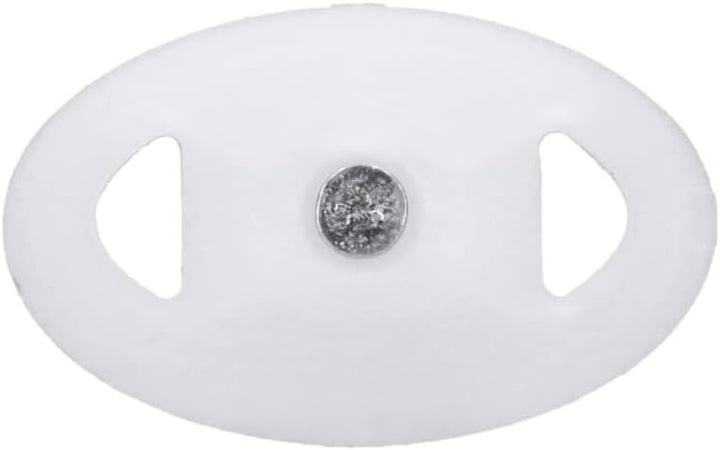 500 Stück Nagelscheiben Ø 3x70 mm mit Montagenagel Stahl oval Weiss Ø 3x70mm 500, Ø 3x70mm 500