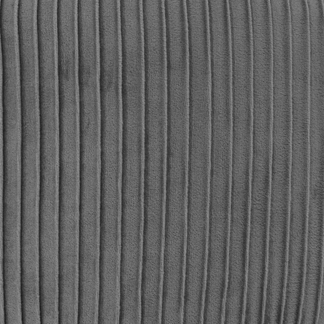 Hocker Solaro grau aus plissiertem Samt - Grau - Atmosphera créateur d'intérieur, Grau