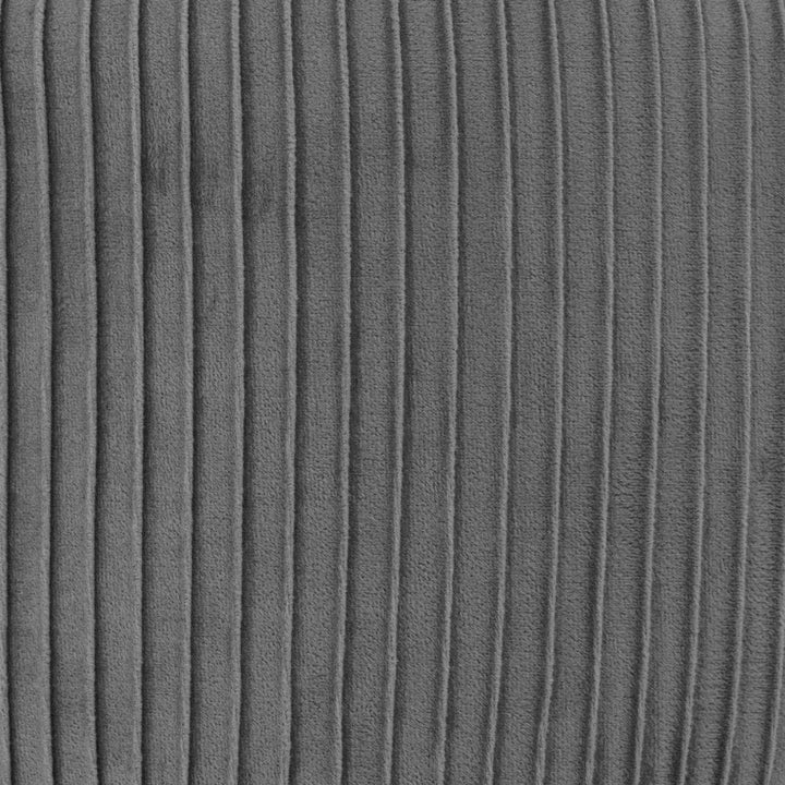 Hocker Solaro grau aus plissiertem Samt - Grau - Atmosphera créateur d'intérieur, Grau