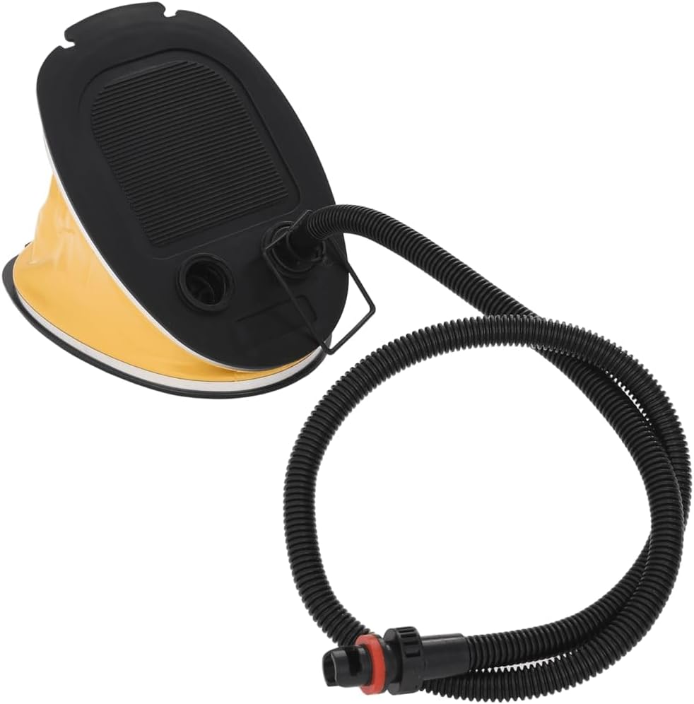 Fusspumpe 26x18 cm für Luftmatratzen SUP-Boards und Yogamatten - Kompressible Luftpumpe mit 135 cm S