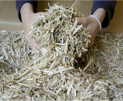 Kleintier-Einstreu Häckselgut Häcksel aus Miscanthus/Elefantengras für Hasen Kaninchen Maus Vogel Me