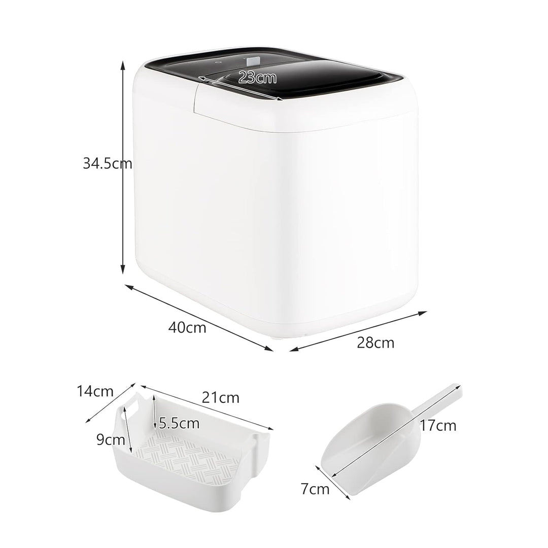 GOPLUS Eiswürfelmaschine von 15 kg/24H, Eiswürfelbereiter mit 2 Würfelgrössen, 2L Wassertank, Selbst
