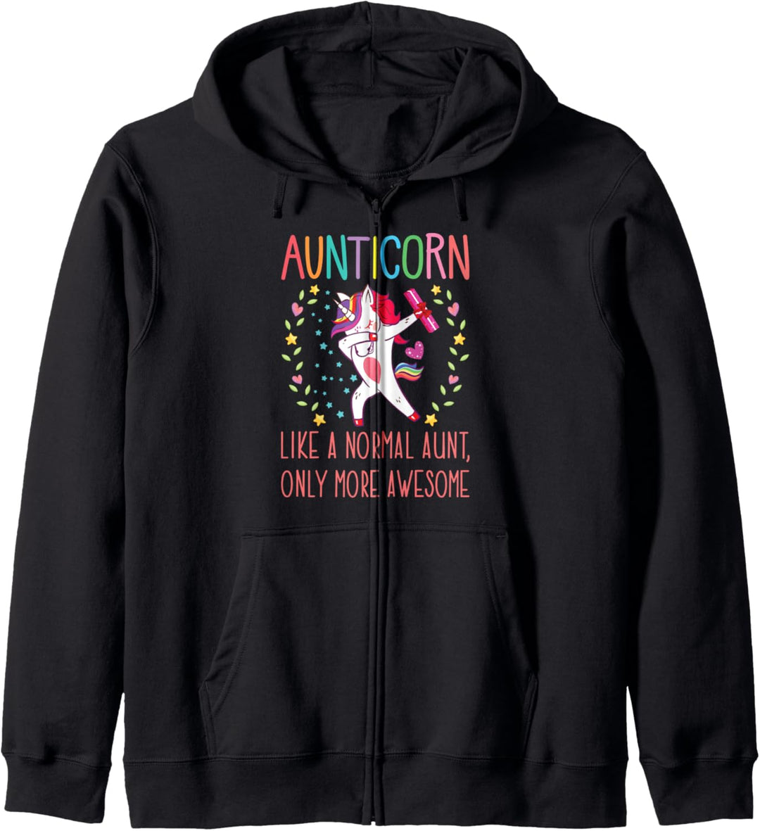 Aunticorn Like An Aunt Only Awesome Dabbing Unicorn Gift Kapuzenjacke