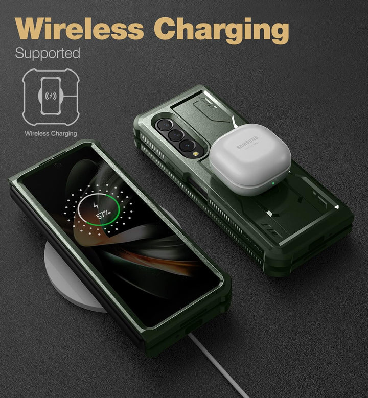Dexnor für Samsung Galaxy Z Fold 4 5G Hülle, Full-Body Dual Layer Rugged Fall mit eingebautem Displa