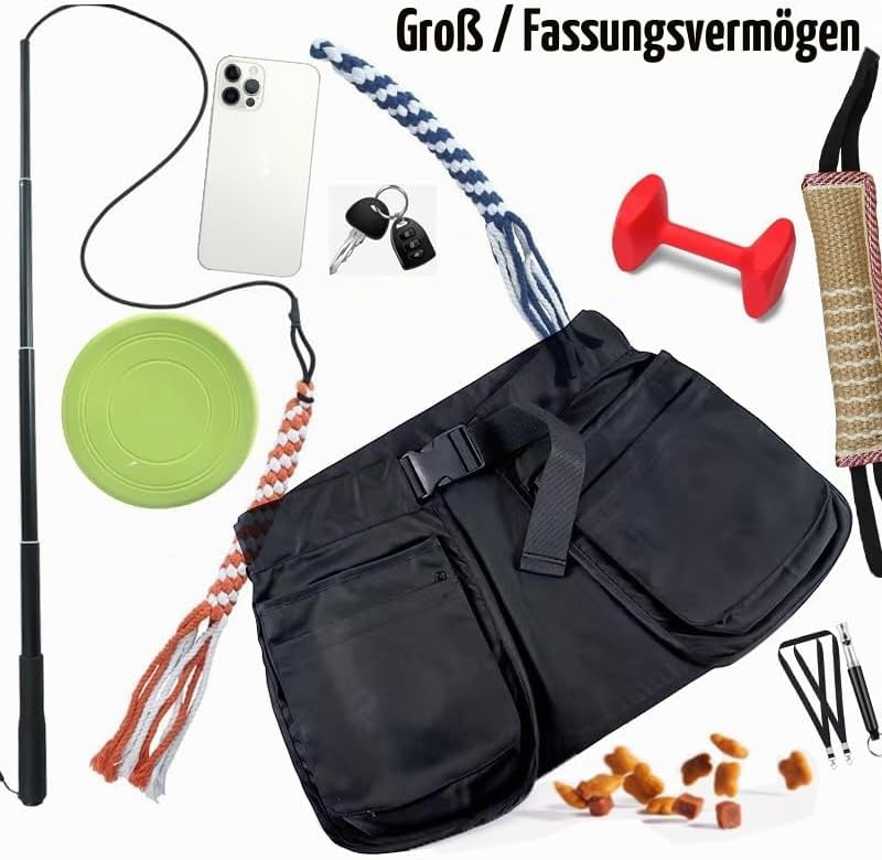 Hundetrainer-Leckerli-Tasche mit abnehmbaren Taschen, handfreier Taillengürtelclip, Hundeführer-Trai