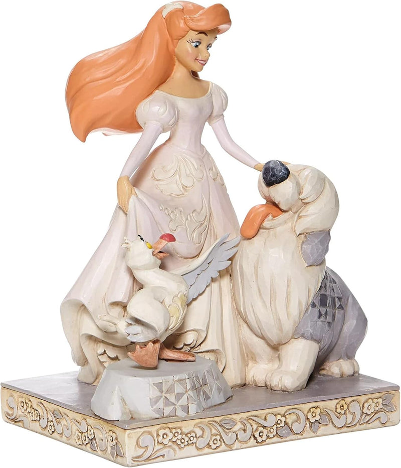 Jim Shore Disney Geist Sirene Ariel Weiss Wald Figurine