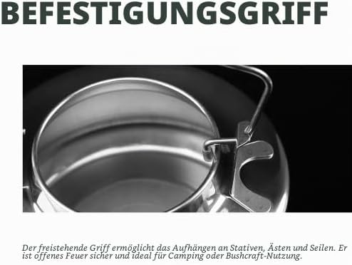 Fire-Maple Antarcti Tragbarer 0,6 Liter leichter Edelstahl-Camping-Wasserkocher, Langlebig und Tragb