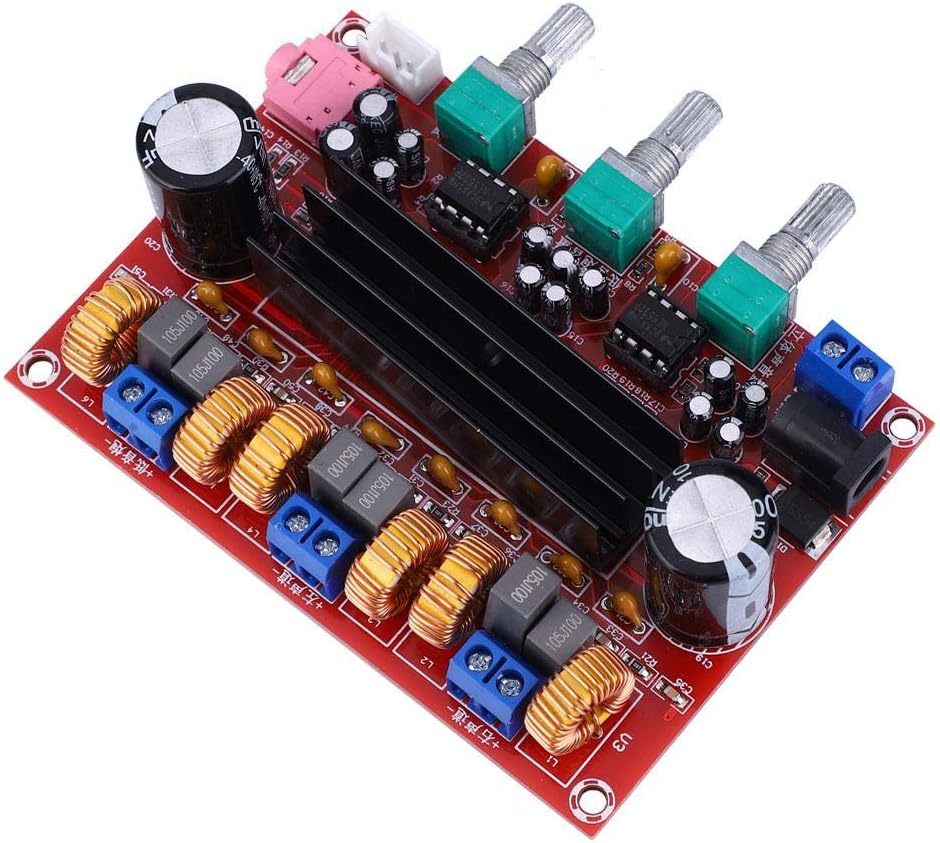 Verstärkerplatine, 2x50W + 100W 2,1-Kanal-Digital-Audio-Leistungsverstärker-Verstärkerplatine 12V-24