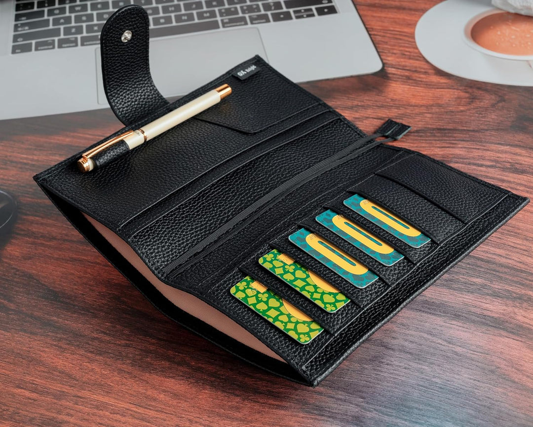 Ox Knight Ledereinband für Hobonichi Weeks/Weeks Mega - mit Stiftschlaufe, Kartenfächern, Rückentasc