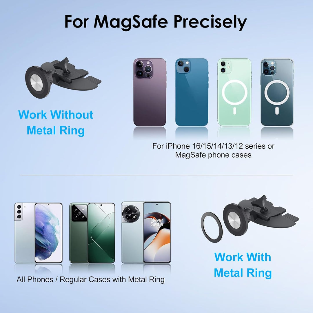 EEEKit für Magsafe Autohalterung, Magnetische KFZ Handyhalter Auto CD Schlitz, 16 Starke Magnet, pas