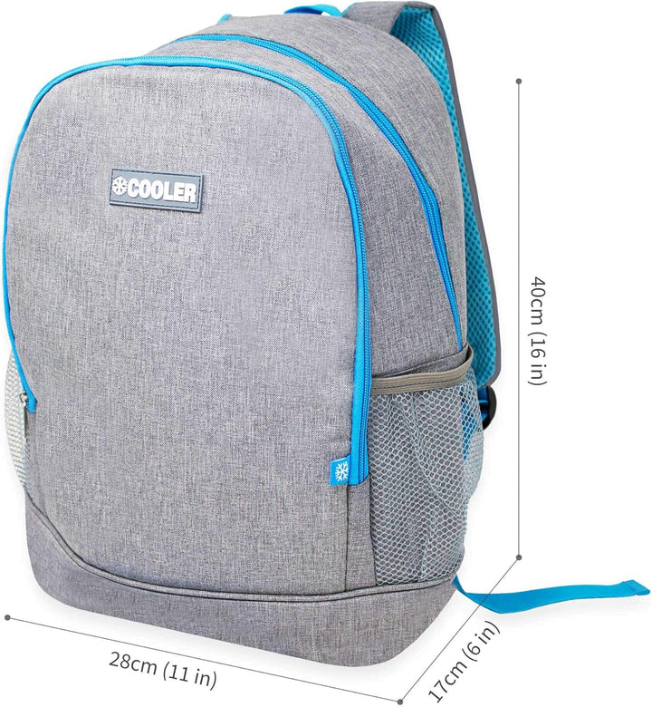 ToCi Kühlrucksack 16 Liter – Isolierter Thermorucksack für Picknick, Camping & Outdoor - Kühltasche